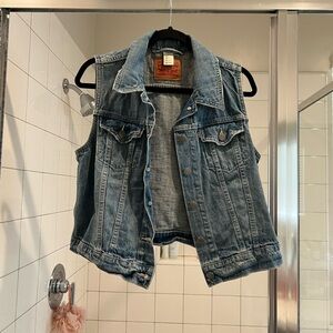 Levi's Blue Denim Vest